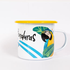 Taza Peltre Guacamayas bandera