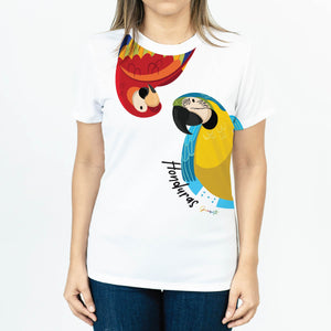 CAMISETA GUACAMAYA BLANCA