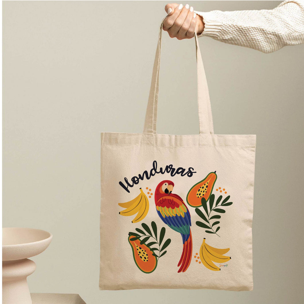 Tote Bag guacamaya frutal