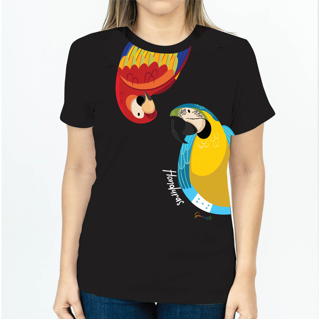 CAMISETA GUACAMAYA NEGRA