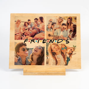 PLACA DE MADERA FRIENDS