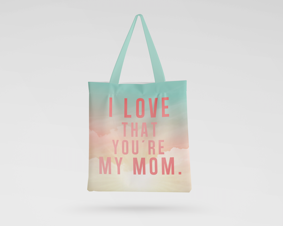 I LOVE YOU MOM TOTE BAG